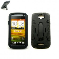 Armor Hybrid Case for HTC ONE S (Black)